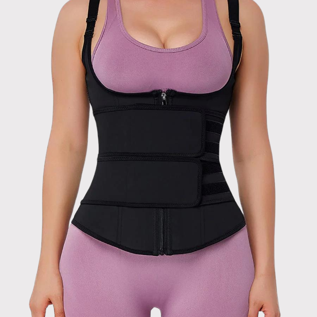 Sculpt Form Latex Double Belts Waist Trainer Vest