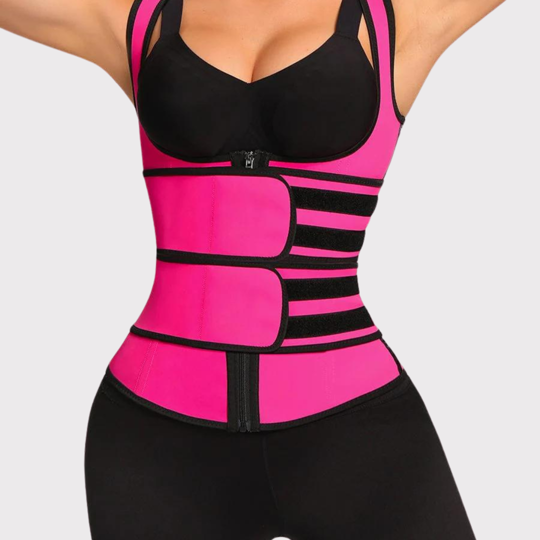 Sculpt Form Latex Double Belts Waist Trainer Vest