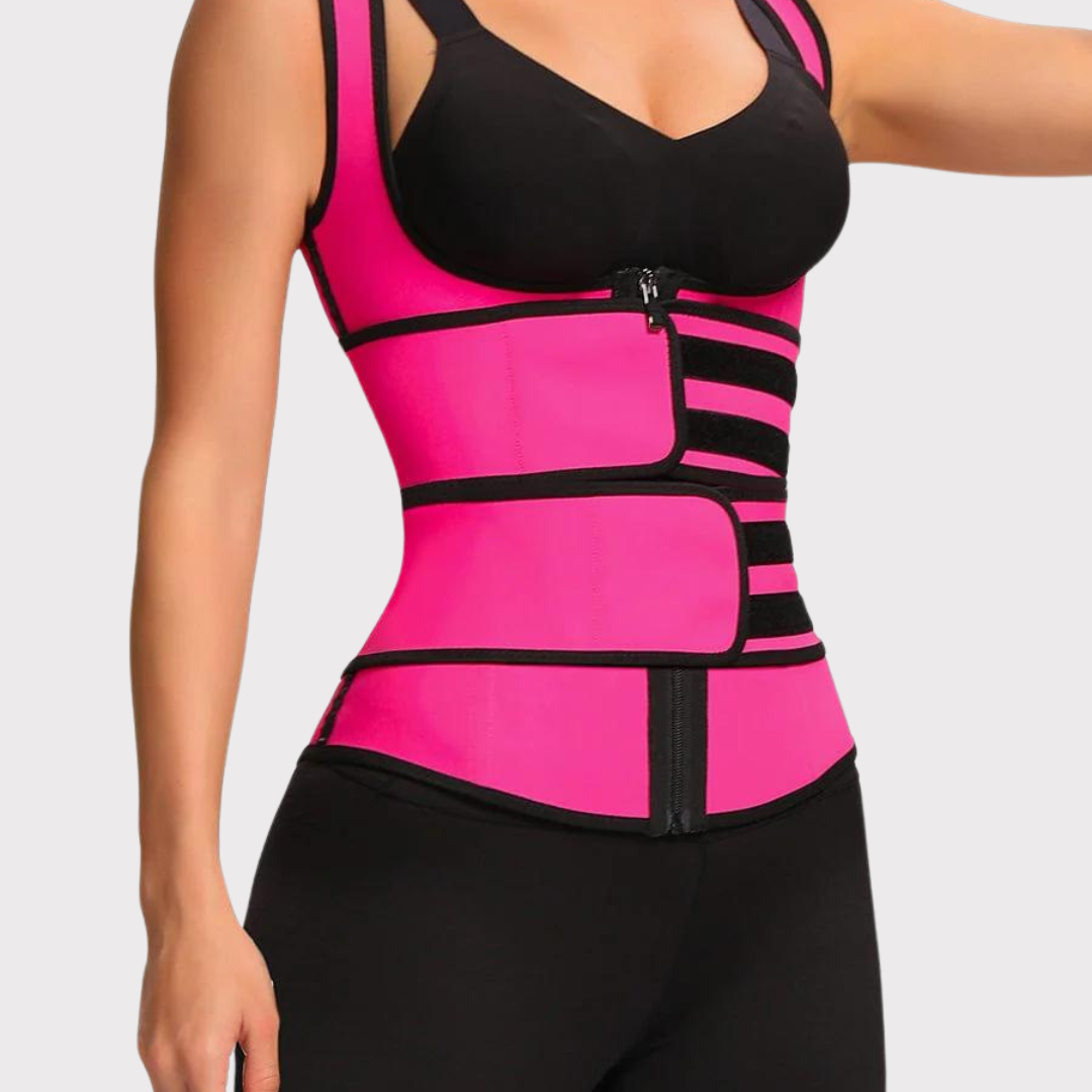 Sculpt Form Latex Double Belts Waist Trainer Vest