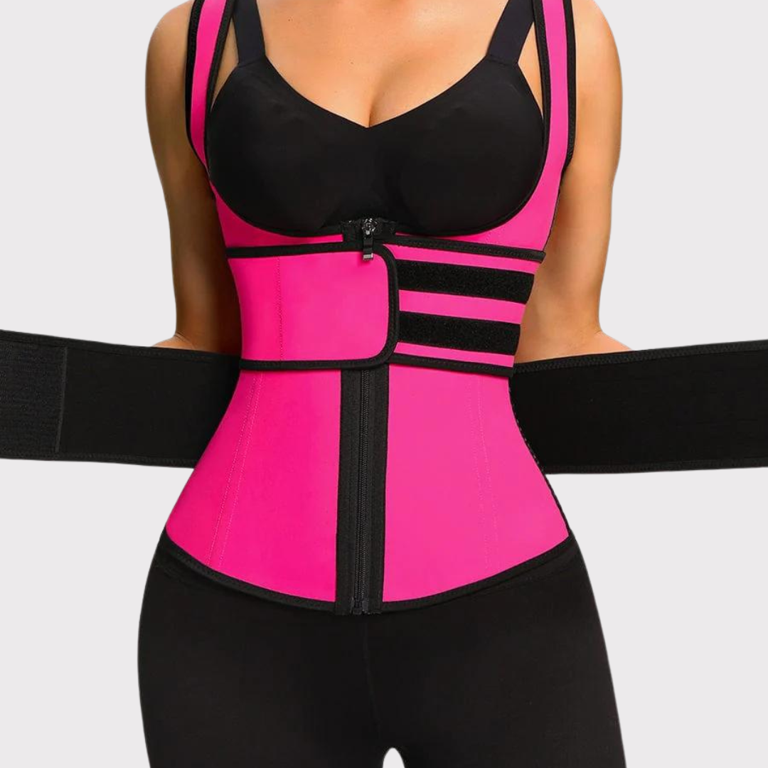 Sculpt Form Latex Double Belts Waist Trainer Vest